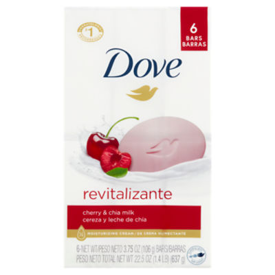 Dove Revitalizante Cherry & Chia Milk Bar, 3.75 oz, 6 count