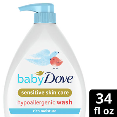 Baby Dove Sensitive Skin Care Baby Wash Rich Moisture 34 oz