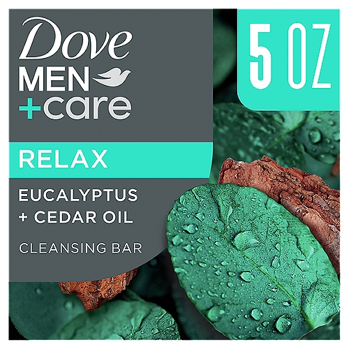 Dove Men+Care Relax Eucalyptus + Cedar Oil Cleansing Bar, 5 oz