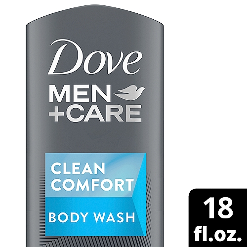 Dove Men+Care Clean Comfort Body + Face Wash, 18 fl oz