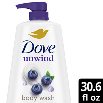 Dove Unwind Blueberry + Moon Milk Body Wash, 30.6 fl oz