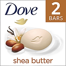 Dove Purely Pampering Shea Butter Beauty Bar, 106 g, 2 count, 7.5 ounce