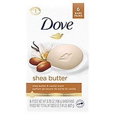 Dove Shea Butter, Beauty Bar, 6 Each