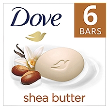 Dove Shea Butter Beauty Bar, 3.75 oz, 6 count, 6 Each