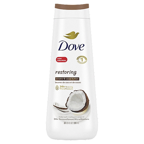 Dove Body Wash Restoring Coconut & Cocoa Butter 20 oz