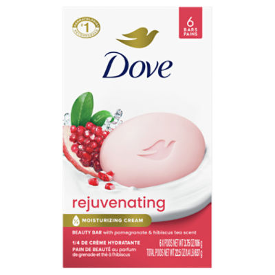 Dove Rejuvenating Beauty Bar, 6 count, 3.75 oz