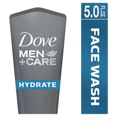 Dove Men+Care Face Wash Hydrate Plus 5 oz, 5 Ounce