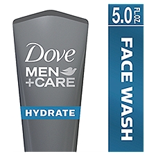 Dove Men+Care Face Wash Hydrate Plus 5 oz, 5 Ounce