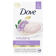 Dove Purely Pampering Sweet Cream & Peony Beauty Bar, 6 Each