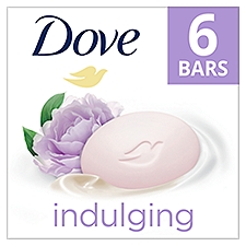 Dove Beauty Bar Gentle Skin Cleanser Indulging Sweet Cream 3.75 oz, 6 Bars, 6 Each
