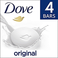Dove Beauty Bar Gentle Skin Cleanser Original 3.75 oz, 4 Bars