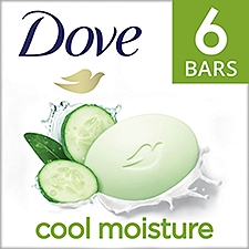 Dove Skin Care Beauty Bar Cucumber And Green Tea 22.50 oz, 6 Bars, 6 Each