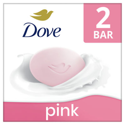 Dove Beauty Bar Soap Pink Rosa, 7.5 oz 4 Bars, 2 Each