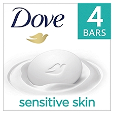 Dove Sensitive Skin, Beauty Bar, 4 Each