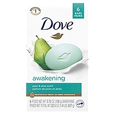 Dove Beauty Bar Gentle Skin Cleanser Awakening 3.75 oz, 6 Bars