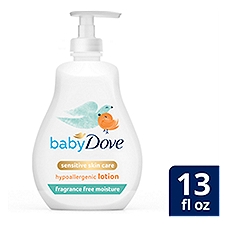Dove Sensitive Skin Care Baby Lotion Fragrance Free Moisture 13 oz