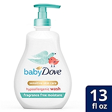 Baby Dove Sensitive Skin Care Baby Wash Fragrance Free Moisture 13 oz