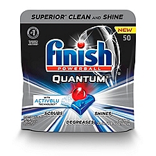 Finish Quantum® Quantum®, Automatic Dishwasher Detergent, 50 Each