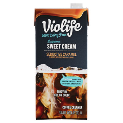 Violife Supreme Sweet Cream Seductive Caramel Coffee Creamer, 33.8 fl oz