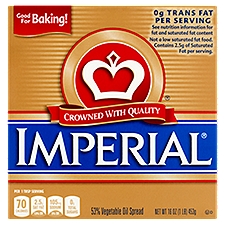 Imperial 53% Vegetable Oil Spread, 16 oz, 16 Ounce