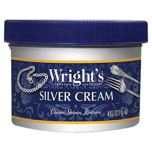 Wright's Silver Cream, 8 oz
Wright's® Silver Cream cleans and polishes silver to a brilliant shine. This safe, mild formula removes tarnish and keeps silver shining longer.
