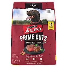 Alpo Prime Cuts Savory Beef Flavor, Dry Dog Food, 14 Pound