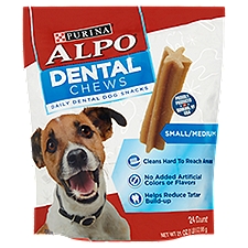 Alpo Dental Chews Small/Medium, Dog Snacks, 21 Ounce