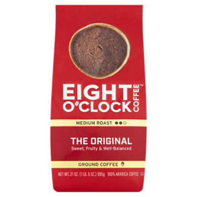 Eight O'Clock Coffee The Original Medium Roast Ground Coffee, 21 oz