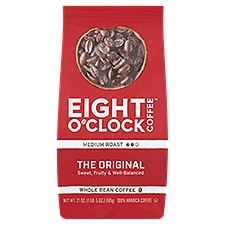 Eight O'Clock The Original Medium Roast Whole Bean Coffee, 21 oz