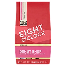 Eight O'Clock Donut Shop Mild Ground Coffee, 11 oz, 11 Ounce