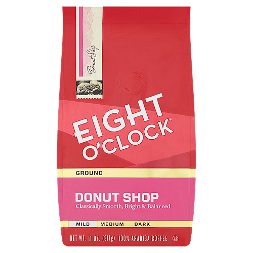 Eight O'Clock Donut Shop Mild Ground Coffee, 11 oz