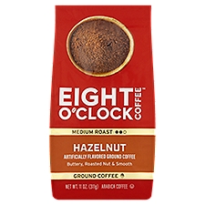 Eight O'Clock Hazelnut Medium Roast Ground Coffee, 11 oz