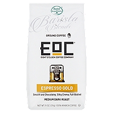 EOC Barista Blends Espresso Gold Medium Dark Roast, Ground Coffee, 11 Ounce