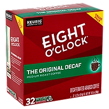 Eight O'Clock K-Cup Pods The Original Decaf Medium Roast Coffee, 0.33 Ounce