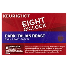 Eight O'Clock Dark Italian Roast Coffee, 0.34 oz, 12 count, 4.1 Ounce