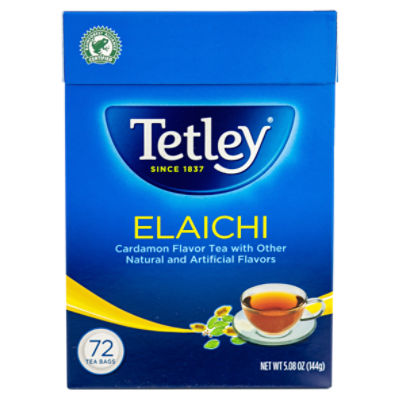 Tetley Elaichi Cardamon Flavor Tea Bags, 72 count, 5.08 oz