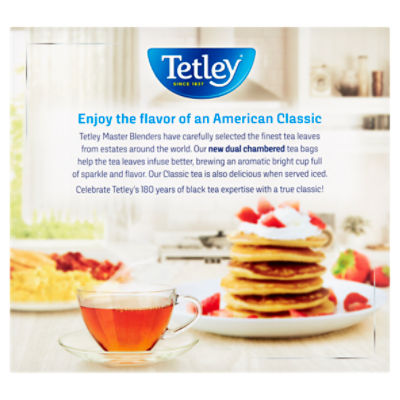 Tetley Classic Blend Rich Black Tea Bags 8 Oz, Tea