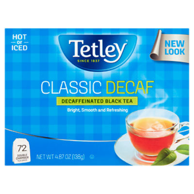 Tetley Classic Decaffeinated Black Tea Bags, 72 count ShopRite