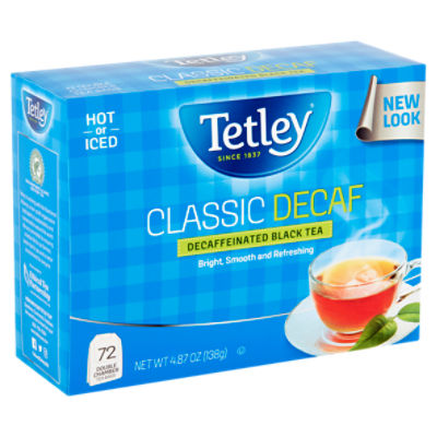 Tetley Classic Decaffeinated Black Tea Bags, 72 count