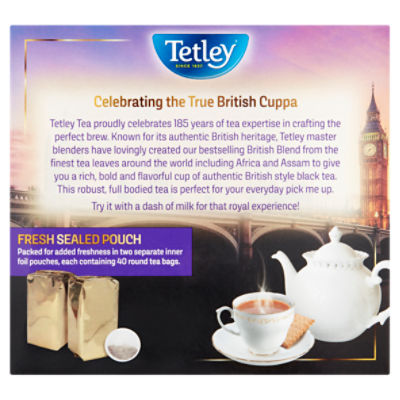 Tetley, Classic Blend, Black Tea Bags, 100 Count