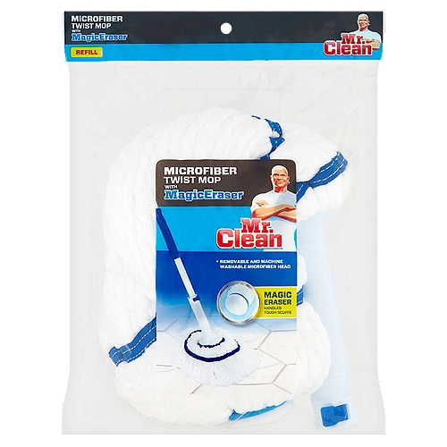 Mr. Clean Microfiber Twist Mop with MagicEraser Refill