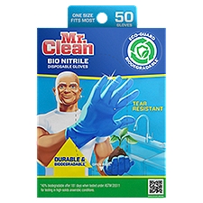 Mr. Clean Bio Nitrile Gloves, 50 count