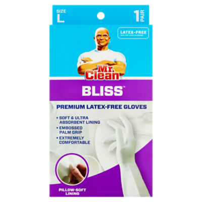 Mr. Clean Bliss Premium Latex-Free Size L, Gloves