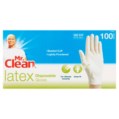 Mr clean latex clearance disposable gloves