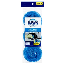 Dawn Ultra Poly Mesh Scrubbers, 3 count