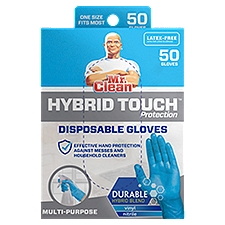 Mr. Clean Hybrid Gloves, 50 count