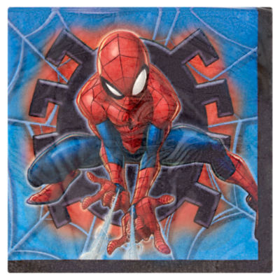 Unique Marvel Spider-Man Napkins, 16 count