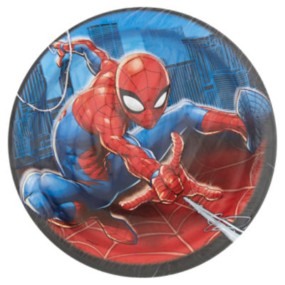 Unique Marvel Spider-Man Plates, 8 count