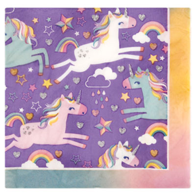 Unique Unicorn Napkins, 16 count