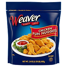Weaver Chicken Breast Fun Nuggets, 24 Ounce
